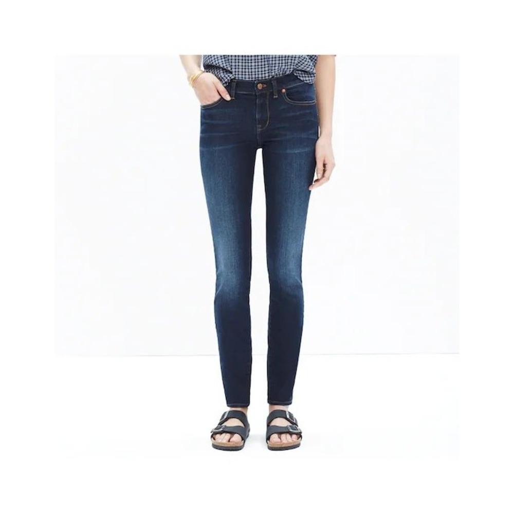 Madewell Skinny Skinny Jeans‎ 28 Dark Wash Distressed Denim